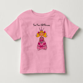 Zweijährige Prinzessin Kleinkind T-shirt