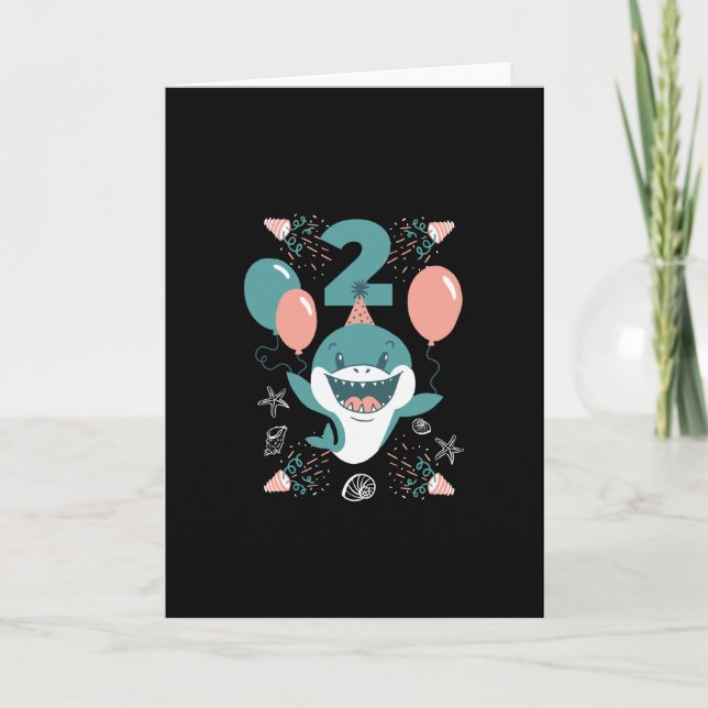 Zweijähriger Hai Karte (Vorderseite)