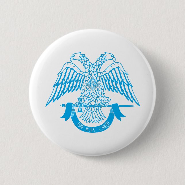 Zweikopfadler als asonisches Symbol Button (Vorderseite)