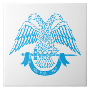 Zweikopfadler als asonisches Symbol Fliese