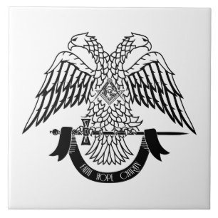 Zweikopfadler als asonisches Symbol Fliese