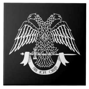 Zweikopfadler als asonisches Symbol Fliese