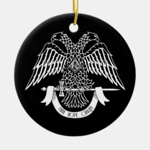 Zweikopfadler als asonisches Symbol Keramik Ornament