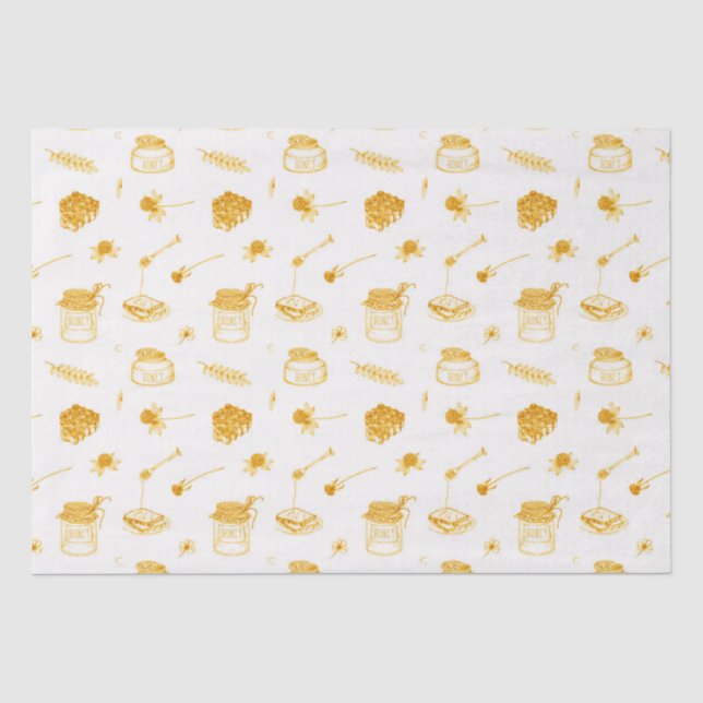 Zweimal als süße Honey Twins Geschenk Seidenpapier (Vorderseite)