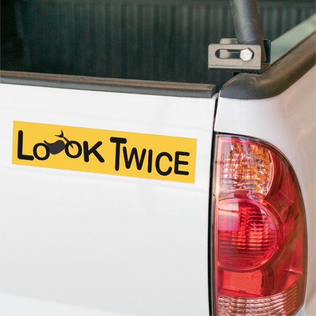 Zweimal für Motorräder aussehen Autoaufkleber (Auf Lkw)