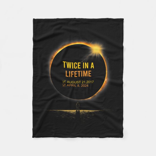 Zweimal in einer Lebensdauer Fleecedecke (Vorderseite)