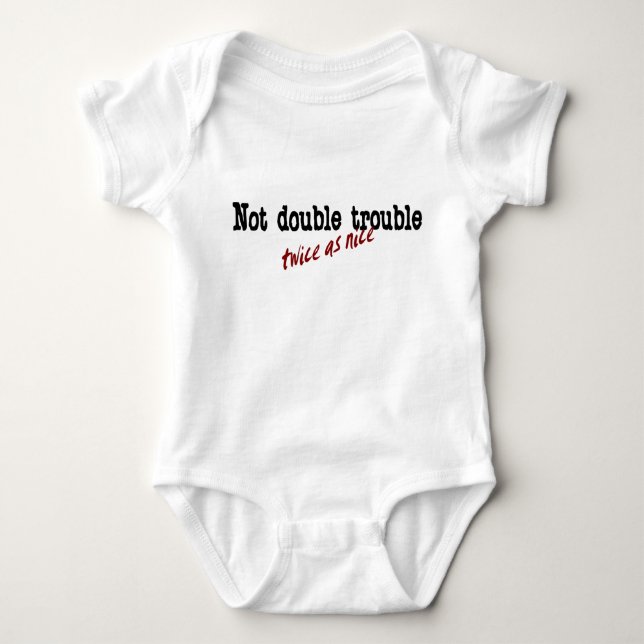 zweimal so nett baby strampler (Vorderseite)