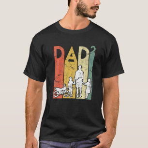 Zweimal Vater Motorrad Vater Vater 2 Kinder Vater T-Shirt