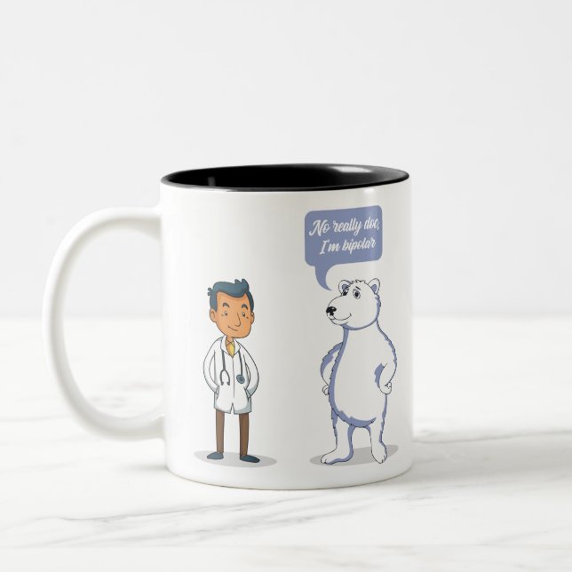 Zweipolig Zweifarbige Tasse (Links)