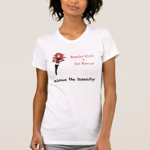 Zweipolige Küken-Umarmung die Geisteskrankheit T-Shirt