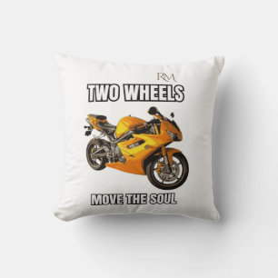 Zweirad bewegt die Seele Motorrad-Shirt Biker Kissen