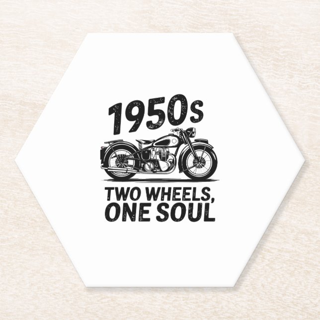 Zweirad-Motorrad für eine Seele Untersetzer (Vorderseite)