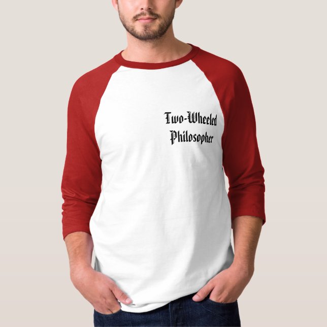 Zweiradphilosoph T-Shirt (Vorderseite)