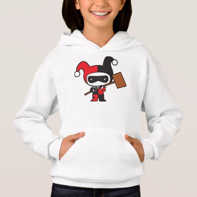 Zweiseitig Chibi Harley Quinn Hoodie (Vorderseite)