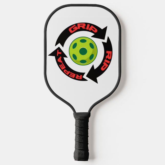 Zweiseitig einzigartig konzipiert pickleball schläger (Rückseite)
