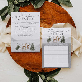 Zweiseitige Baby Duschspiele Bingo Vorhersagen