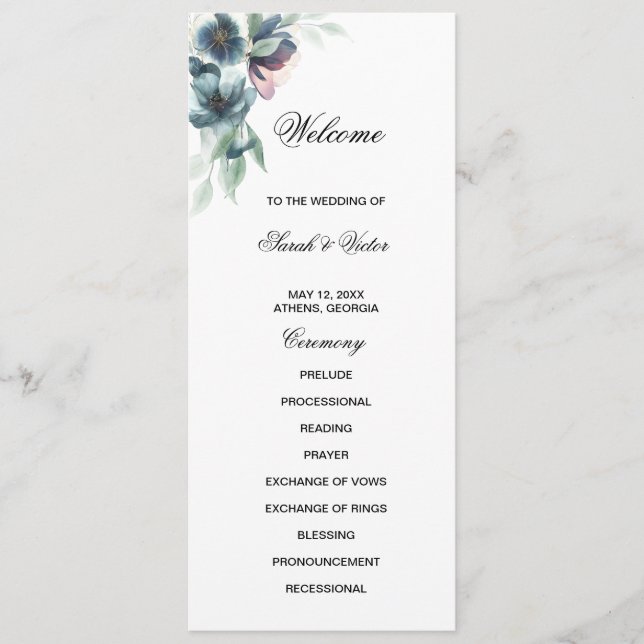 Zweiseitige Blume Programm (Vorderseite)