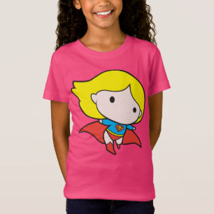 Zweiseitige Chibi Supergirl T-Shirt