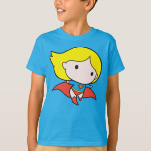 Zweiseitige Chibi-Supergirl T-Shirt