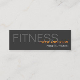 Zweiseitiger persönlicher Trainer modern professio Mini Visitenkarte