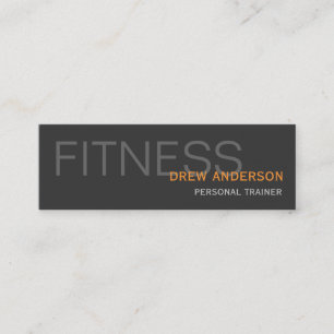 Zweiseitiger persönlicher Trainer modern professio Mini Visitenkarte
