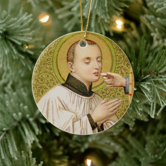 Zweiseitiger St. Stanislaus (SNV 25) Kreis Keramikornament (Baum)