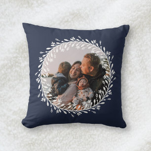 Zweiseitiges Foto für die Blaublumenschurke-Famili Kissen