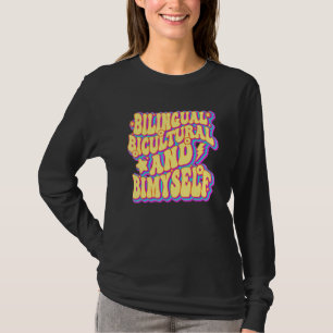 Zweisprachige biokulturelle und bimyself Retro Gro T-Shirt