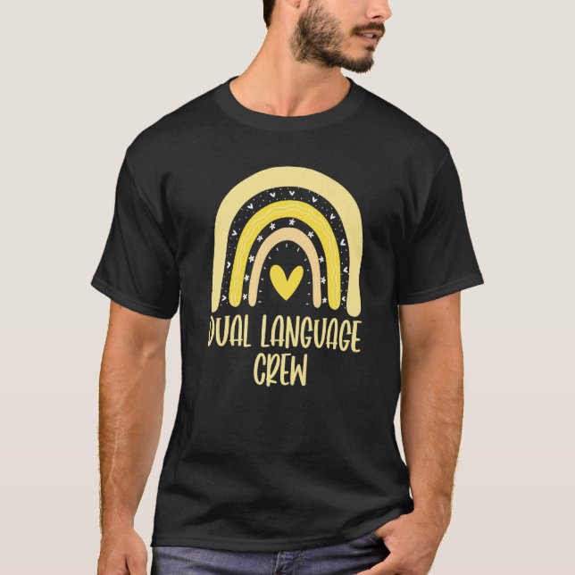 Zweisprachige Crew - Zweisprachiger Lehrer T-Shirt (Vorderseite)