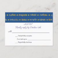 Zweisprachige Sprachen der Liebe Hochzeiten Einlad