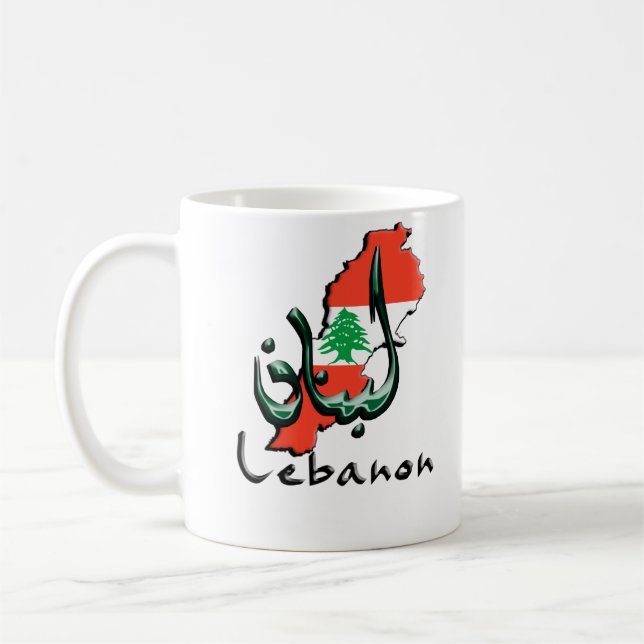 Zweisprachiger des Libanons 3D Tasse (Links)