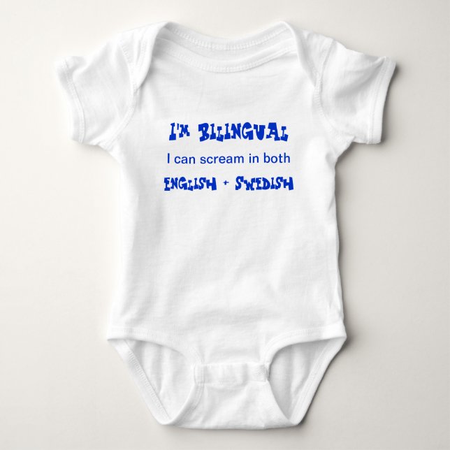 Zweisprachiges Baby Strampler (Vorderseite)