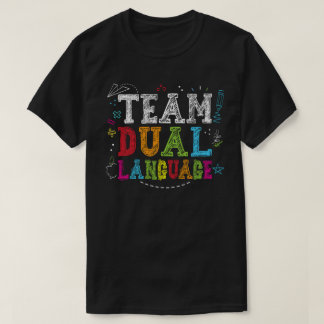 Zweisprachiges Team zurück zur Schule - Zweisprach T-Shirt