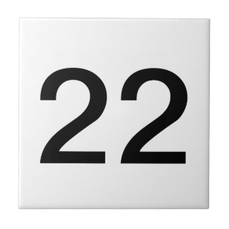 Zweistellige Zahl-Fliesen Fliese