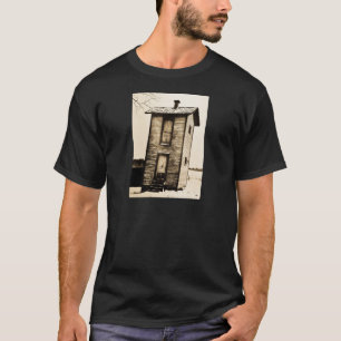 Zweistöckiges Außentoilett Vintage Lustig T-Shirt