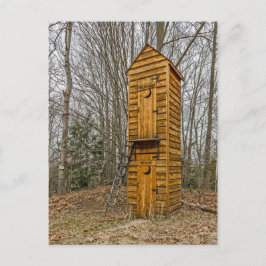 Zweistöckiges Outhouse für Wähler und Politiker Postkarte