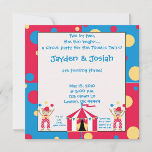 zweitägig. Zwei mal zwei beginnt der Spaß.. Einladung