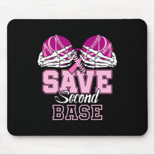 Zweite 2te Byse Fun Bysebyll Brustkrebs Aw gerette Mousepad