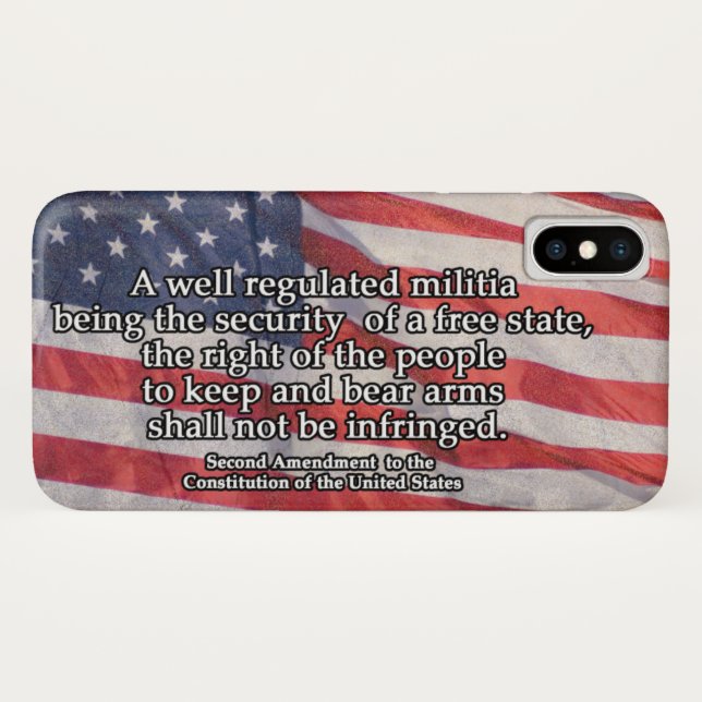 Zweite Änderung der US-Verfassung Case-Mate iPhone Hülle (Rückseite (Horizontal))