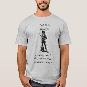 Zweite Änderung: Die Waffen/Pulver T-Shirt