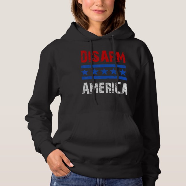 Zweite Änderung: Entwaffnen der USA - Patriotische Hoodie (Vorderseite)