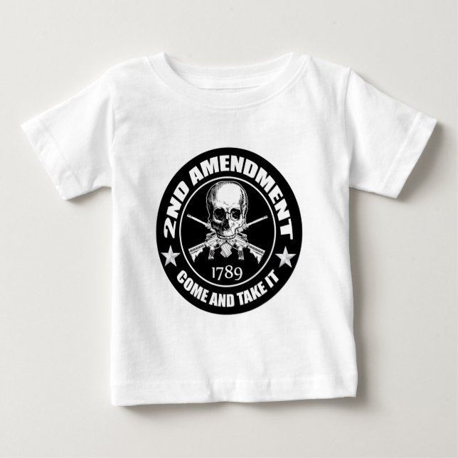 Zweite Änderung kommen ihm Schädel und AR nehmen Baby T-shirt (Vorderseite)
