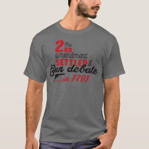 Zweite Änderung regelt die Debatte über das Gewehr T-Shirt