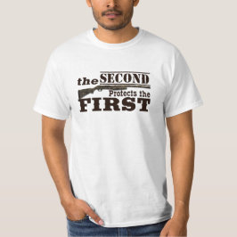 Zweite Änderung schützt ersten Verfassungszusatz T-Shirt