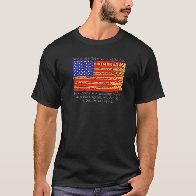 Zweite Änderung Semi Automatische Rifle American F T-Shirt (Vorderseite)