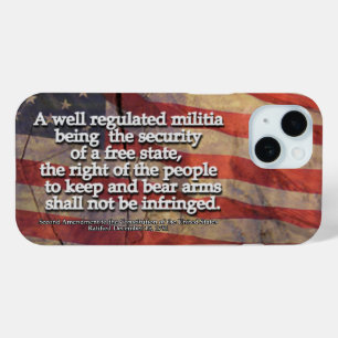 Zweite Änderung Typografie Rustikale US-Flagge Case-Mate iPhone Hülle