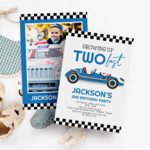 Zweite Geburtstagsfeier mit einem rasanten blauen