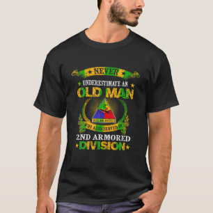 Zweite gepanzerte Abteilung Militärarmee Kriegsvet T-Shirt
