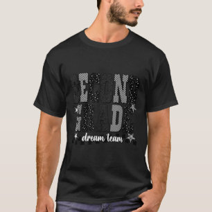 Zweite Klasse Dream Team 2. Klasse kariert Rücksei T-Shirt