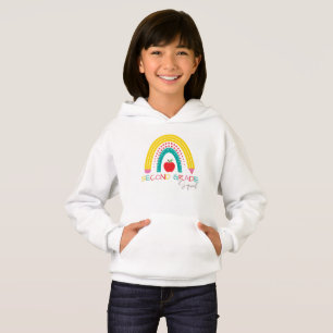 Zweite Klasse Rainbow Crew Lehrer Kinderteam Hoodie
